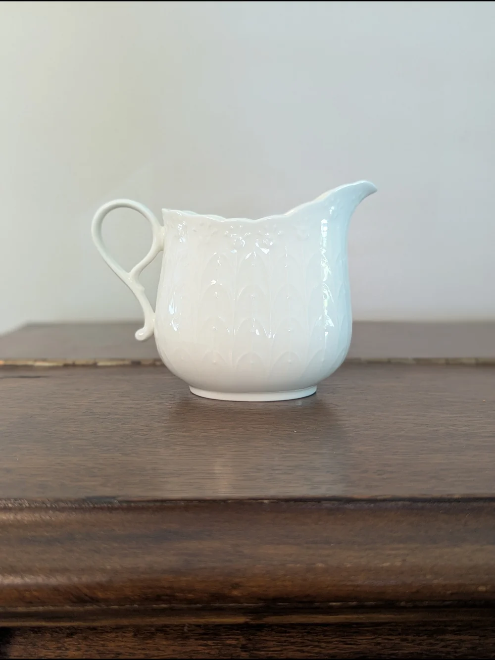 Mikasa White Silk Bone China Creamer A7050 Japan